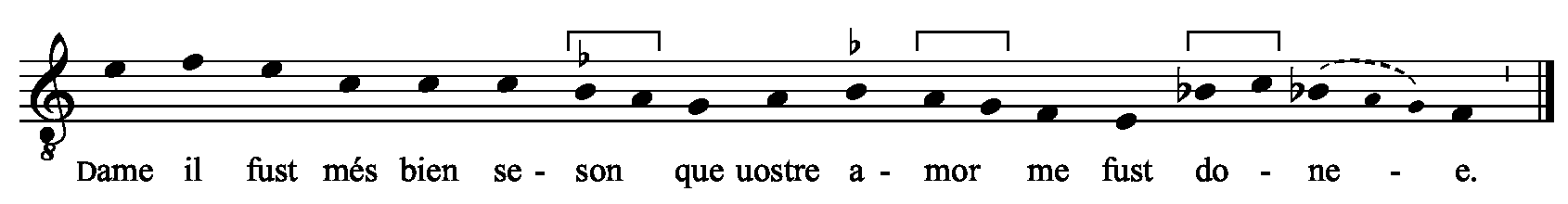 Refrain musical notation